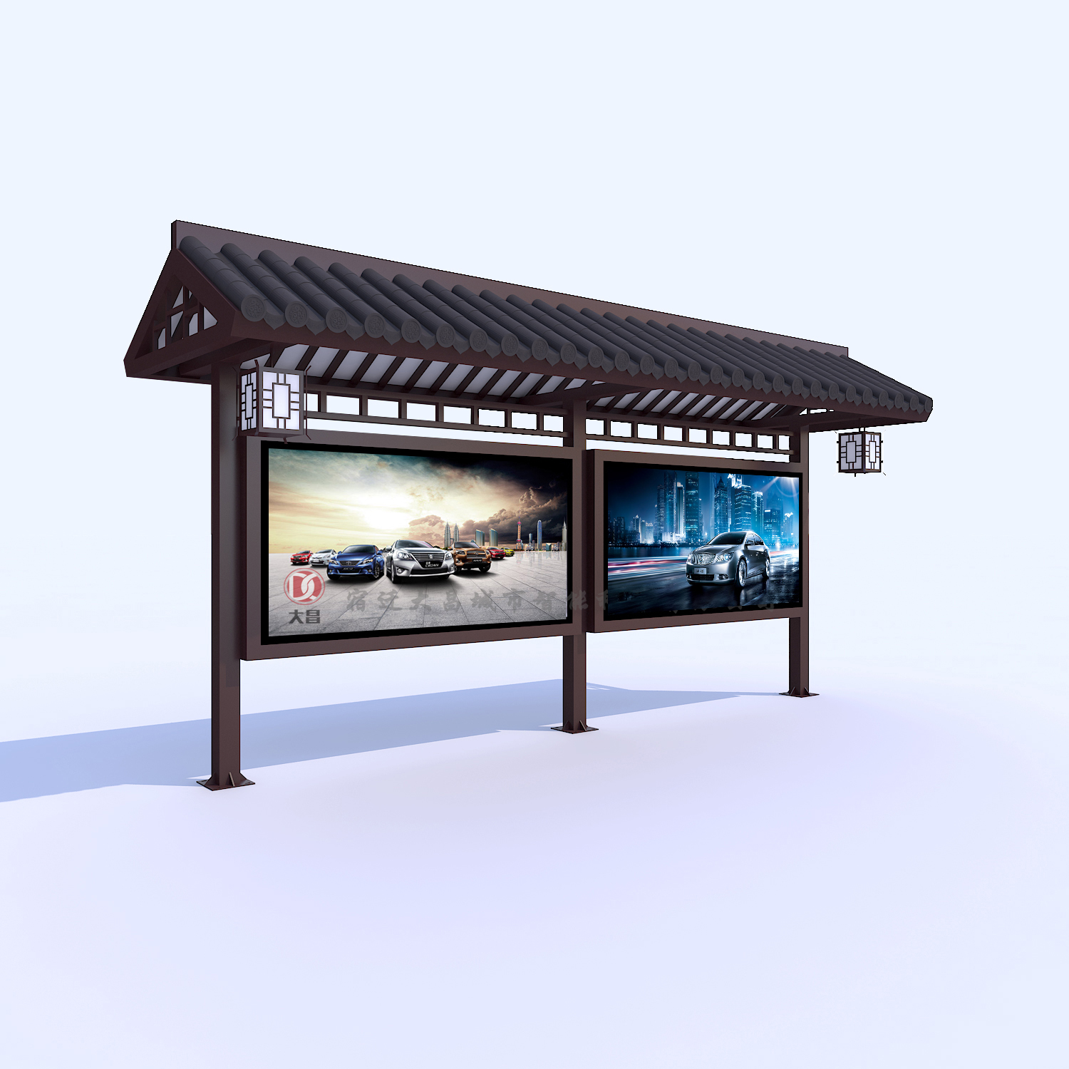 鹽城鄉(xiāng)村仿古公交站亭發(fā)貨